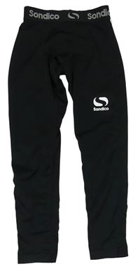 Černé spodní funkční kalhoty s logem Sondico
