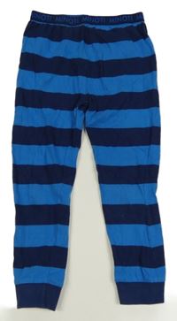 Modro-tmavomodré pruhované pyžamové kalhoty Minoti