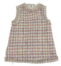 Bielo-farebné úpletové vzorované šaty