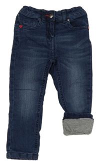 Tmavomodré podšité skinny rifle C&A