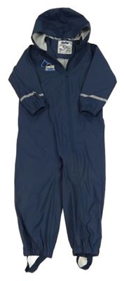 Tmavomodrá nepromokavá kombinéza s kapucí Lupilu