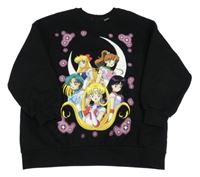 Černá mikina s potiskem 