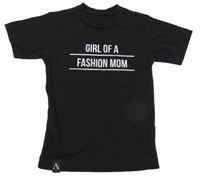 Čierne tričko s nápisom