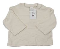 Nové - smotanové rebrované tričko H&M