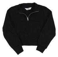 Čierna crop mikina H&M