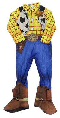 Kostým - Žluto-modro-hnědý overal - Woody - Toy Story George