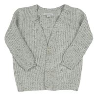 Svetlosivý melírovaný trblietavý svetrový cardigan Primark