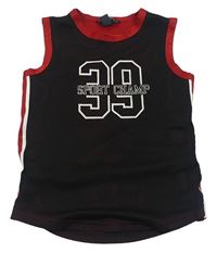 Čierno-červené športové tielko s číslom H&M