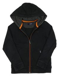 Čierna prepínaci mikina s kapucňou Baker