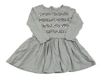 Sivé šaty s flitrami John Lewis