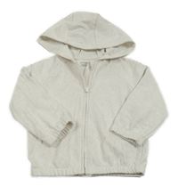 Smetanová melírovaná propínací mikina s kapucí Primark