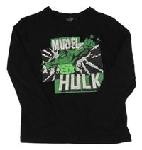 Čierne tričko s Hulkem Marvel