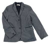 Modré melírované společenské sako H&M
