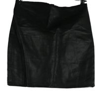 Dámska čierna koženková sukňa Warehouse