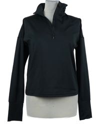 Dámská černá thermo crop mikina s límečkem Primark 