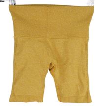 Dámské hořčicové elastické sportovní scrunch kraťasy 