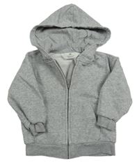 Svetlosivá prepínaci mikina s kapucňou H&M