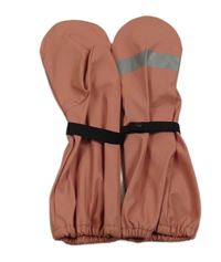 Růžové nepromokavé rukavice s proužkem vel.104-116