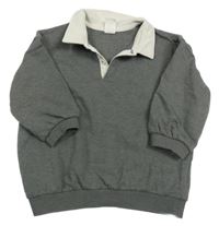 Sivá mikina s golierikom H&M