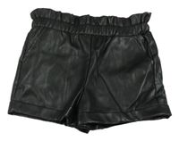 Čierne koženkové kraťasy Primark