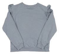 Modro-sivá mikina s volány H&M