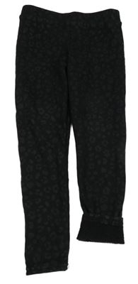 Čierno-sivé vzorované teplákové legíny Primark