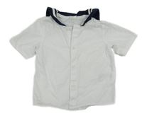 Bílo-tmavomodrá námořnická košile H&M