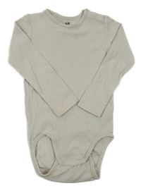 Béžové žebrované body H&M