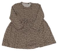Ružové šaty s leopardím vzorom