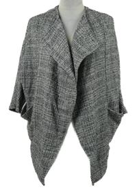 Dámsky čierno-biely vzorovaný cardigan Atmosphere