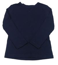 Tmavomodré triko H&M