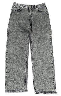 Šedo-černé relaxed rifle H&M