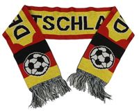 Červeno-žlutá šála s míči - Deutchland