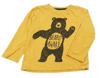 Pomerančové pyžamové triko s medvědem F&F