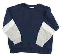 Tmavomodro-sivá mikina M&S