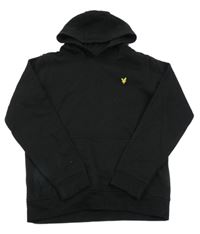 Čierna mikina s nášivkou a kapucňou LYLE&SCOTT