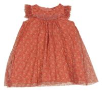 Ružové tylové šaty so srdiečkami Kiki&Koko