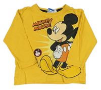 Žlté tričko s Mickeym Disney