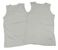 2x Bílý nátělník Primark 