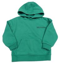 Zelená mikina s nápisom a kapucňou Primark