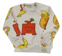 Bílá mikina Mr. Men