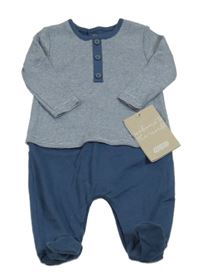 Nové - Modro-pruhovaný overal Mamas&Papas