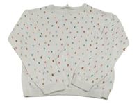 Smetanovo-farebný vzorovaný ľahký sveter zn. H&M