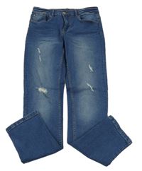 Modré rifle s prošoupáním 