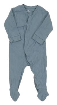 Světlemodrý žebrovaný overal Zeeman 