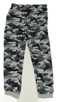 Šedo-černé army tepláky Matalan