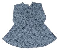 Modré ľahké kvetované šaty Dunnes