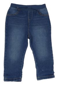 Modré teplákové rifle Primark