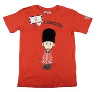 Nové - Červené tričko s vojákem The London collection