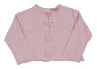 Svetloružový prepínaci crop sveter Zara